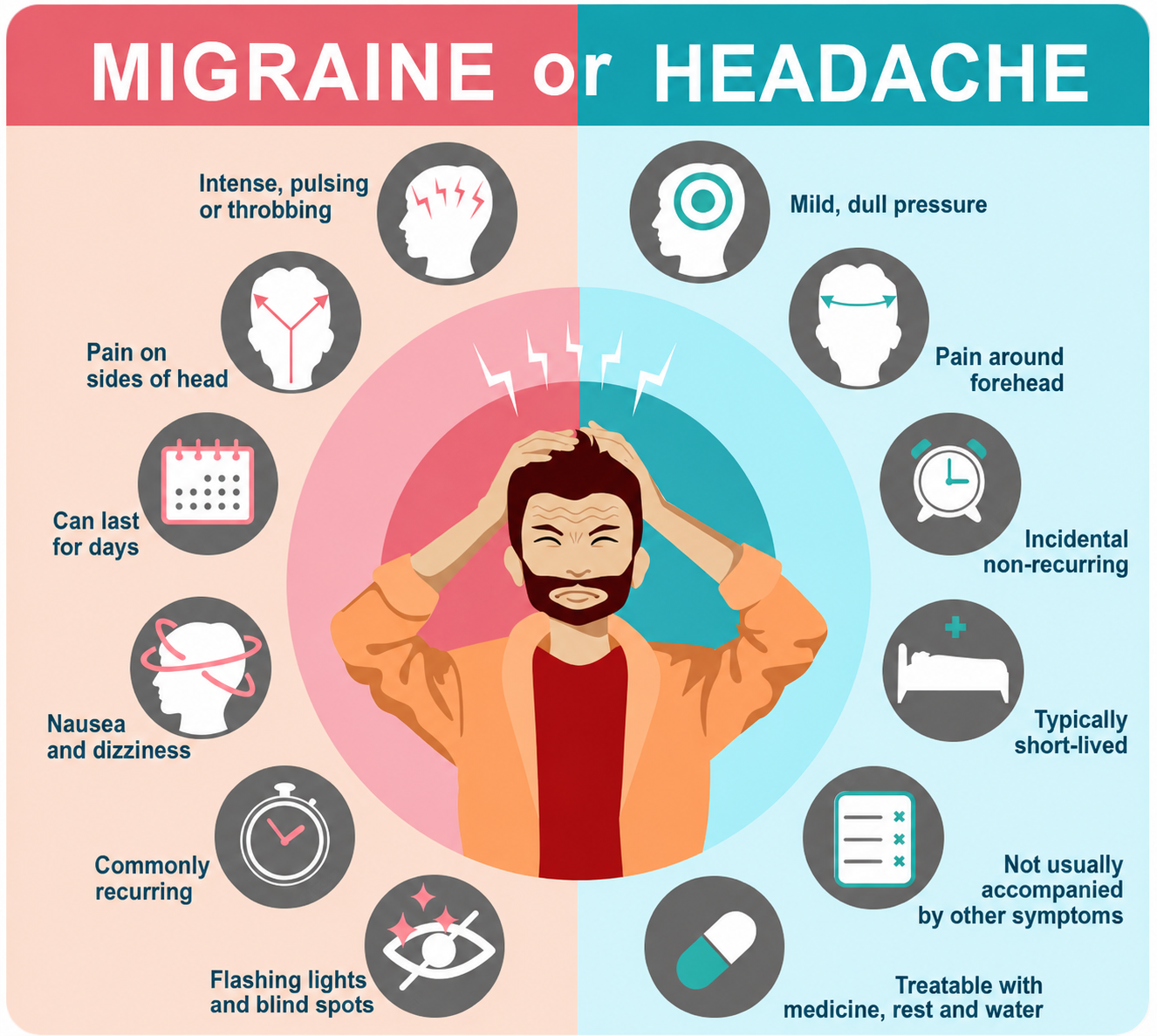 Migraine vs Headache